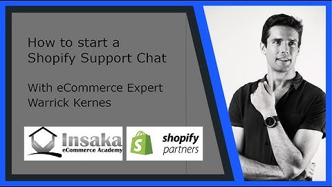 How to start a shopify support chat