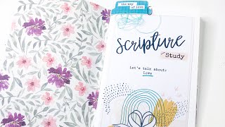 SALTED BREW TRAVELERS NOTEBOOK SET UP || Scripture Study: Love