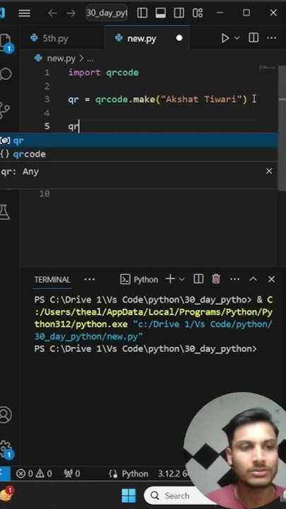 Do you know how to generate QR Code using Python? #interview #coding # ...