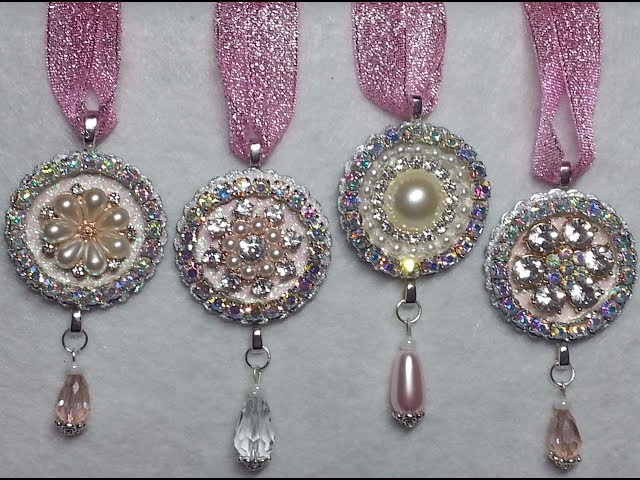 DIY~Gorgeous, Sparkling Shabby Chic Bling Ornaments~SOOO EASY!