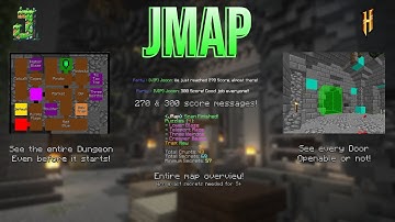 Hypixel Skyblock: JMap Dungeons Map (Dungeon Preview, Door ESP & More!)