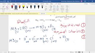 مثال 1 المعادلة الأيونية