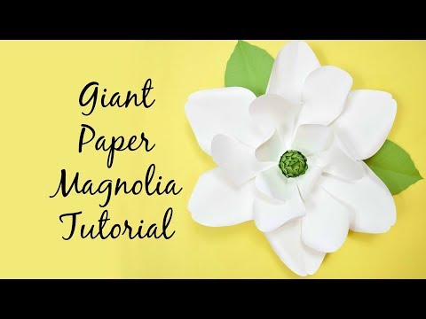 Giant Paper Magnolia Templates