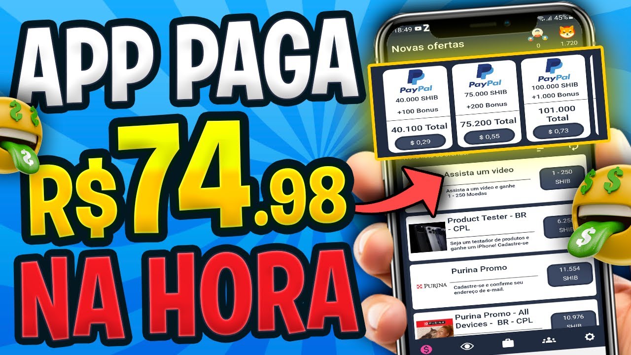 6 apps para ganhar dinheiro via Pix e PayPal - Até R$ 3.000 por mês -  Pagamento Contas