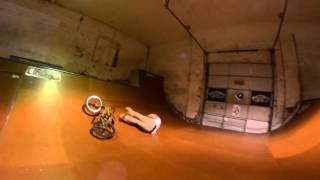 BMX Half Pipe 360 Fail
