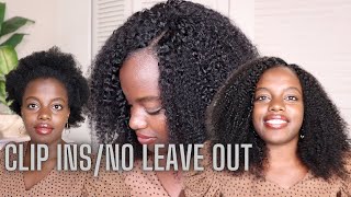 No leave out!! Curly Clip In Extensions on 4C Hair | CurlsQueens