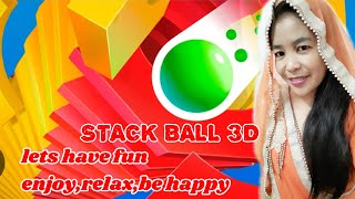 Satisfying mobile app game STACK BALL 3D