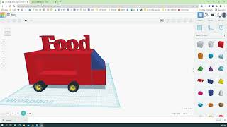 Tinkercad Save and Submit Food Truck