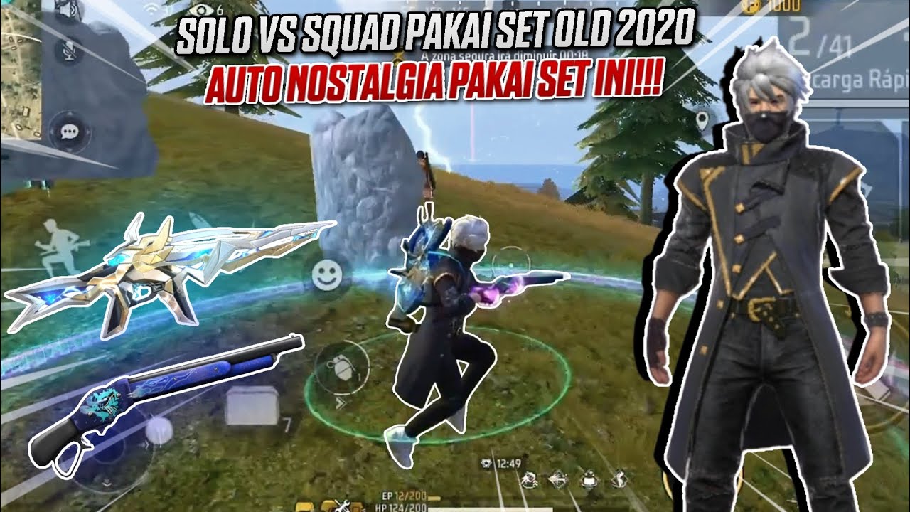 SOLO VS SQUAD PAKAI SET OLD 2020😱AUTO NOSTALGIA PAKAI SET INI!!! - YouTube
