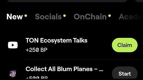 Ton ecosystem talks blum code