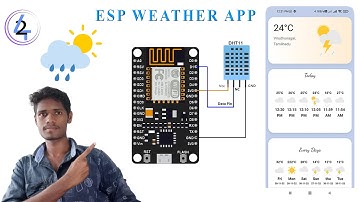 Nodemcu Esp8266 Weather Application Using HTML, CSS and Js  | M42 TECH