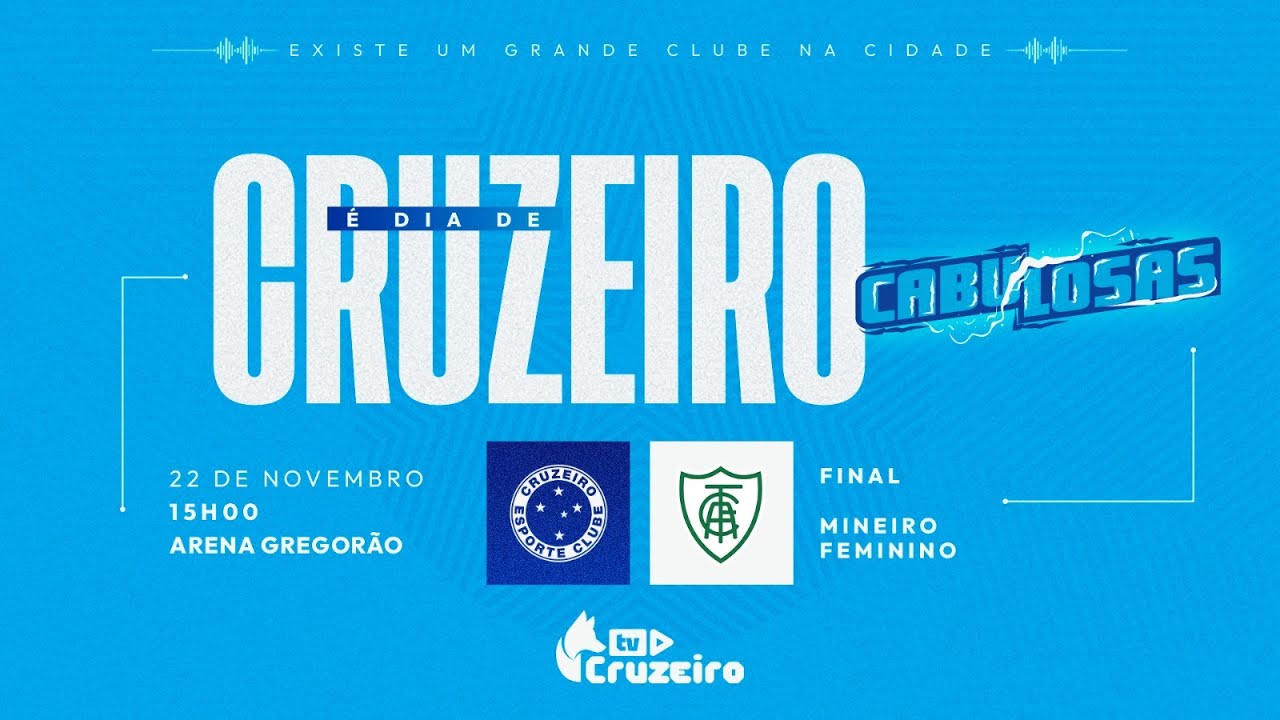 AO VIVO E COM IMAGENS | Cruzeiro x América-MG| Campeonato Mineiro Feminino | Final