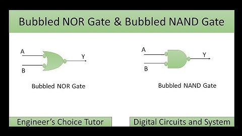 Bubbled NOR and NAND Gate