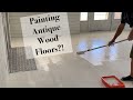 How To Paint Wood Floors White and Seal Them