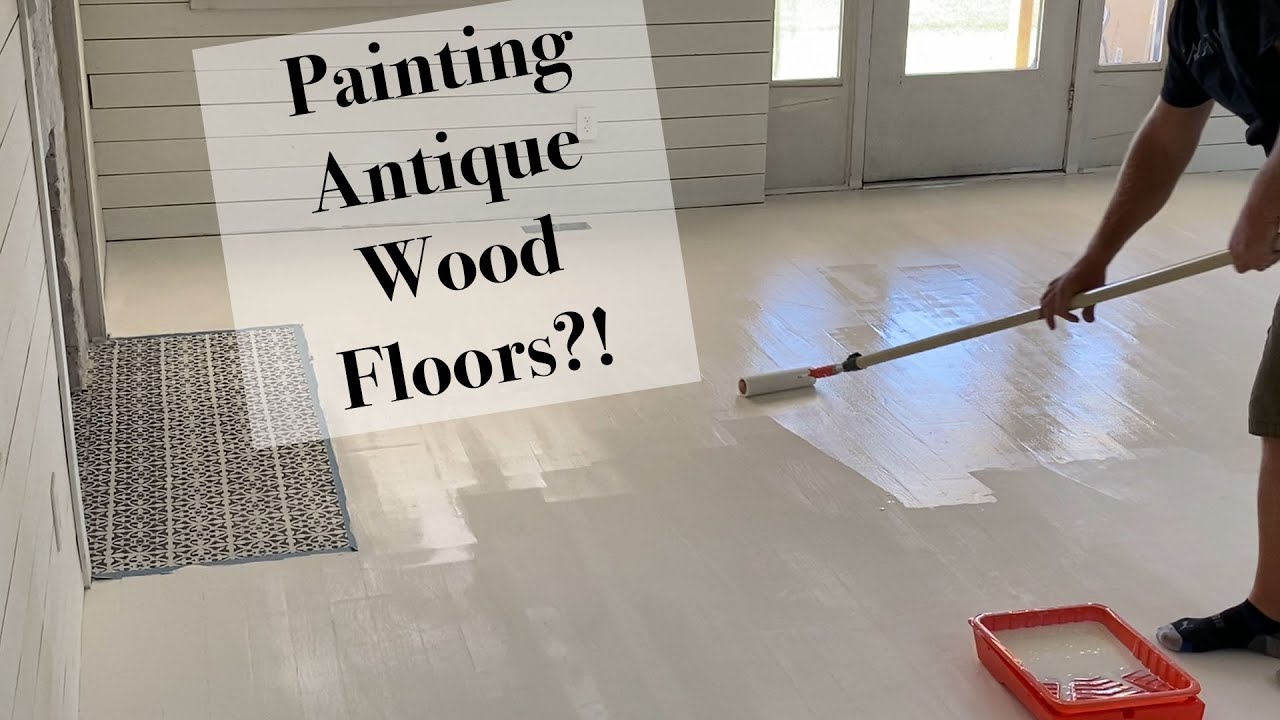 How To Paint Wood Floors White And Seal, How To Prepare Hardwood Floors For Painting