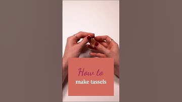 How to make #tassels ✨