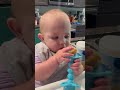 my beautiful daughter Nova Leola Carter playing with her food