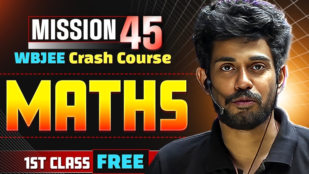 TRIGONOMETRY EQUATIONS, IDENTITIES and ETF 📐 Mission WBJEE 45 Crash Course 2026 Maths FREE 1st Class