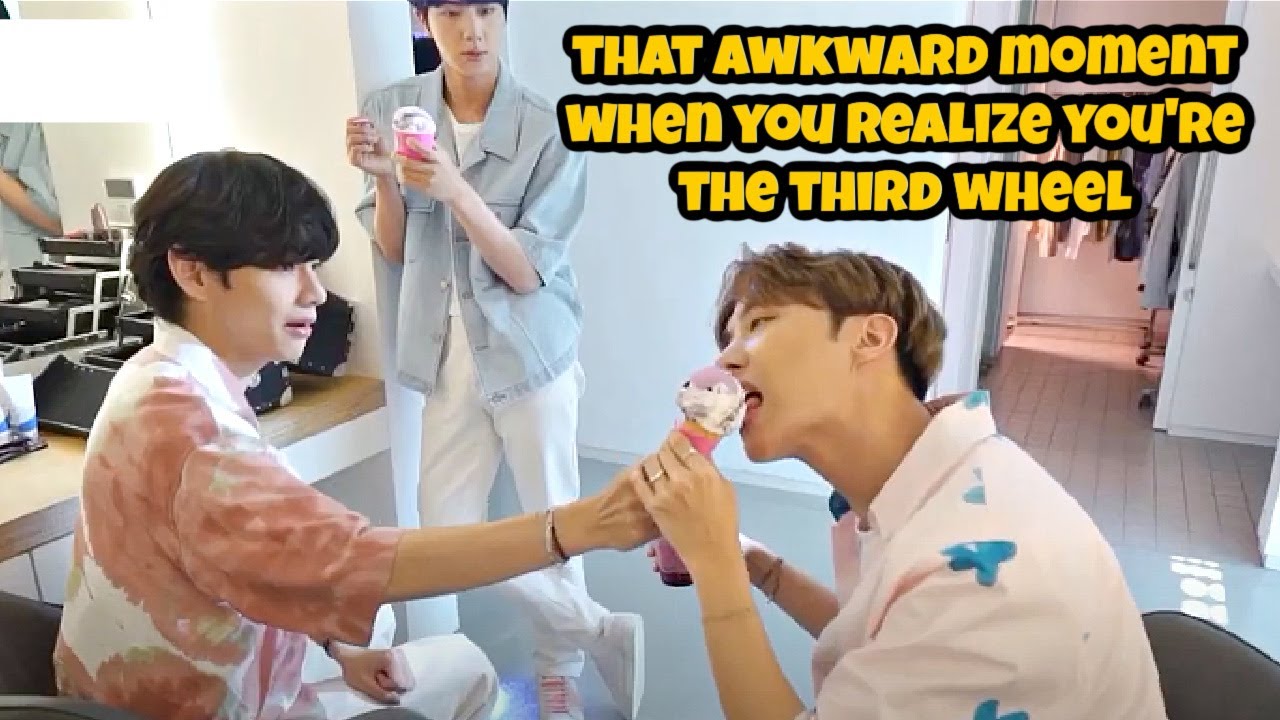 VHOPE : Jin Third Wheeling Hobi And Taehyung