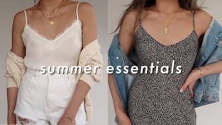 10 BASICS Every Woman Should Have (SUMMER) | Wardrobe Essentials summer lookbook | Miss Louie