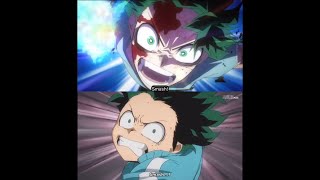 Spoilers Izuku Deku Midoriya First S1 Ep4 Vs Final Smash S8 Ep8