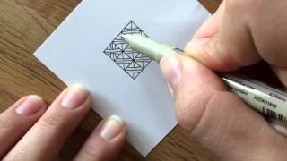 Zentangle-Muster: B'Twined