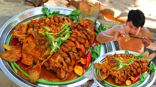 Cooking Crispy Fish Meat Hot Chili Sauce Recipe Eating So Delicious, Fried Fish in Ocean Spicy Sauce