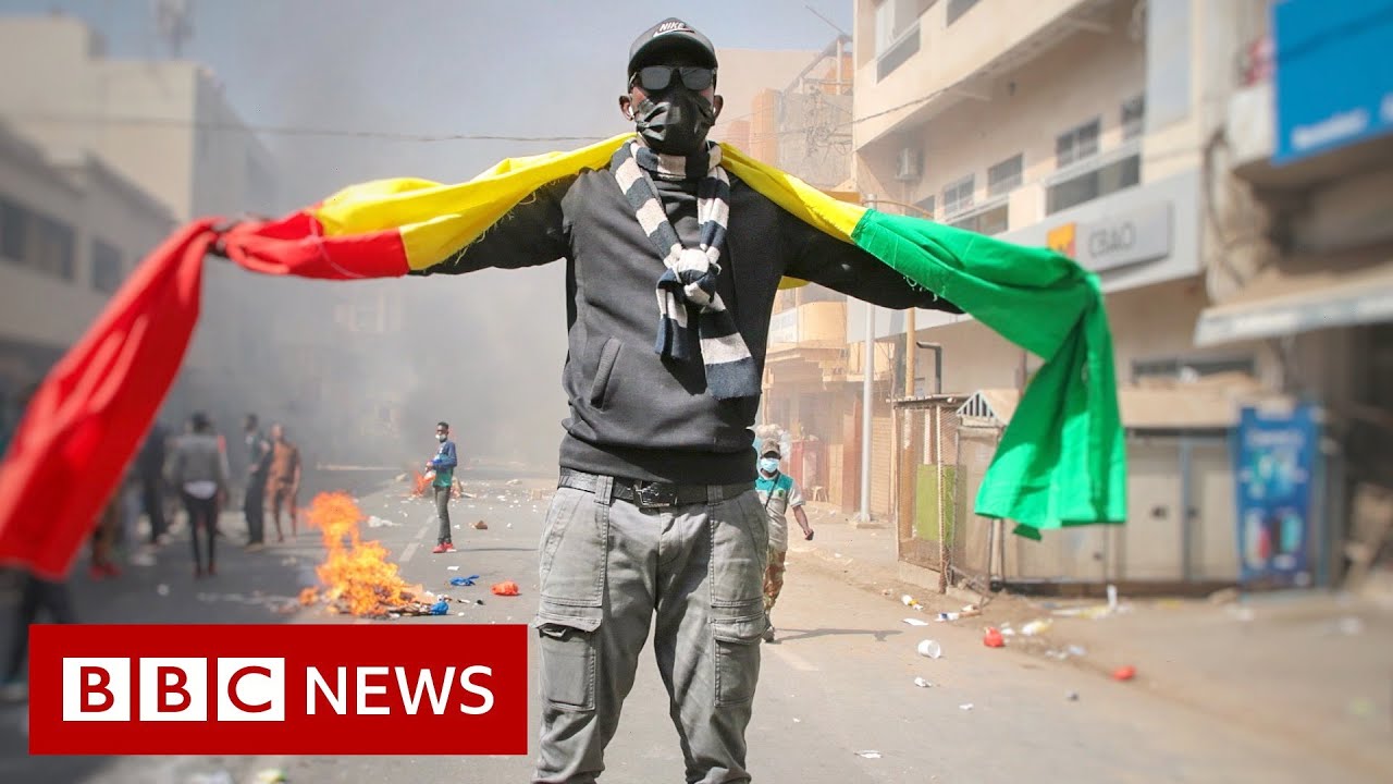 ⁣Anti-government protests rock Senegal - BBC News