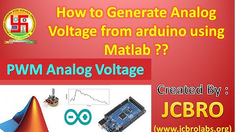LED Fading & Analog Voltage generation from Arduino using Matlab..