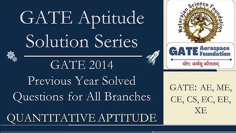GATE Aptitude Solutions Series |  GATE 2014