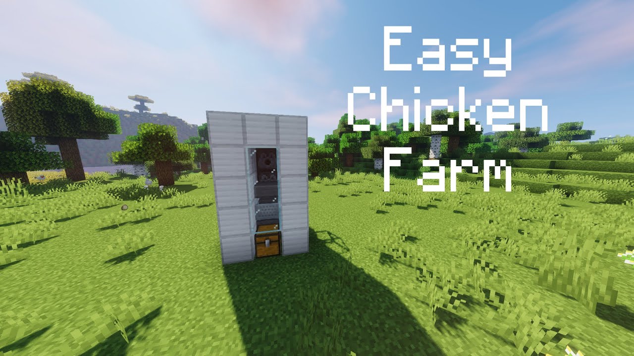 Minecraft Easy Chickens Farm 1.16+ - Instant Cooked ...