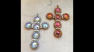 Beaded Cross Pendant Tutorial. Part 3.