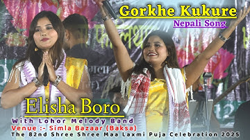 Gorkhe Kukure // Nepali song // Elisha Boro live performance at simla laxmi puja 2025 (Baksa)