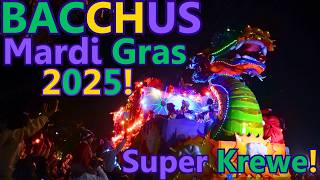 Bacchus Parade, Mardi Gras 2025! Celebrity King NBA Legend Shaquille O’Neal reigns over New Orleans!