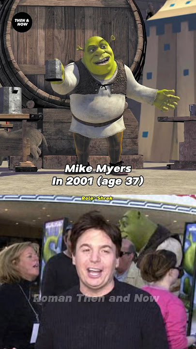Shrek: Cast Then and Now #shrek #shorts #animation