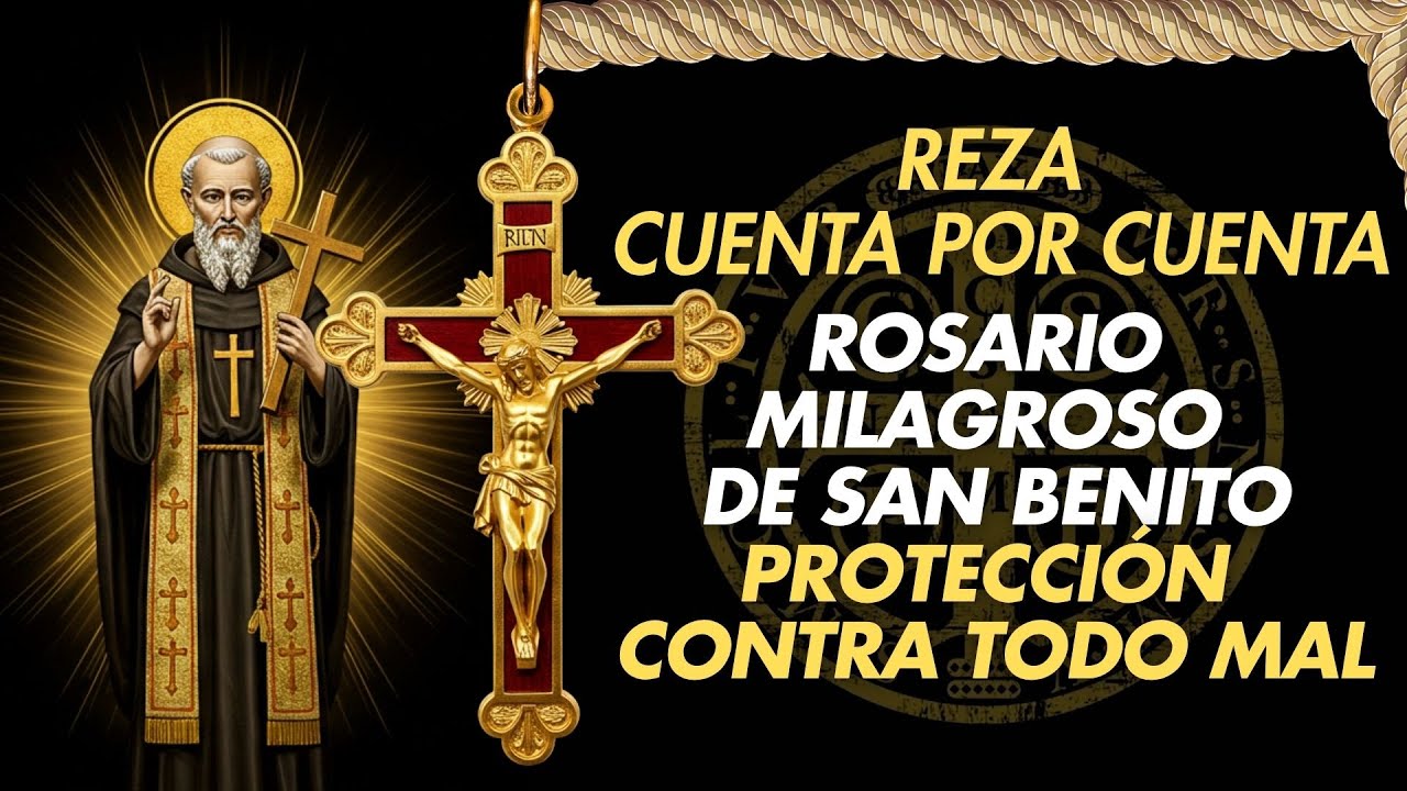 Reza Este Rosario de San Benito y Rompe Toda Maldición