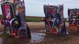 Stanley Marsh's Cadillac Ranch, Texas - September 12, 2016 - Travels with Phil - unedited