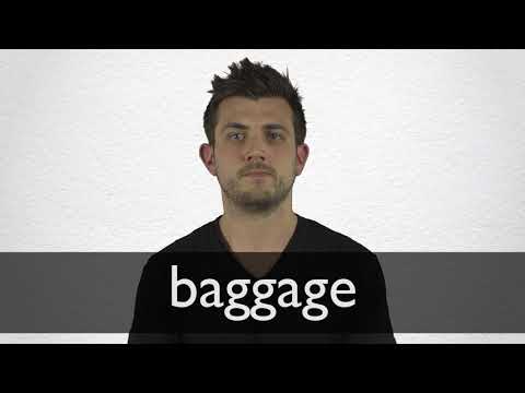 How to pronounce BAGGAGE in British English