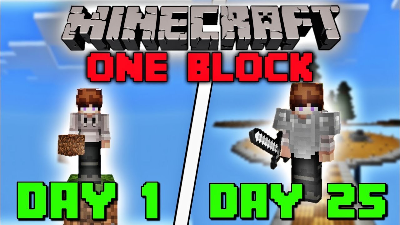 I Survived 100 Days On ONE BLOCK Minecraft ( Hindi )