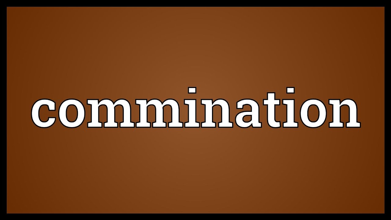 Commination Meaning - YouTube