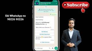 Sbi statement download by WhatsApp banking