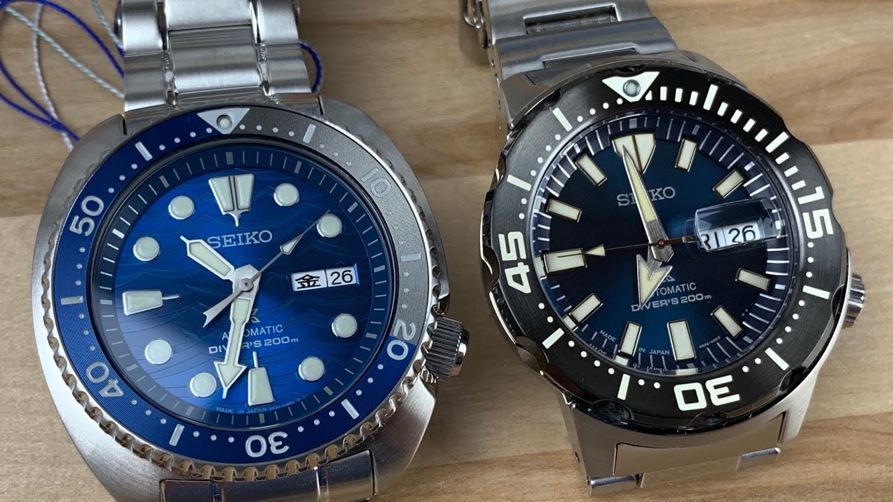 New Seiko turtle and monster (sbdy031, sbdy033) - YouTube