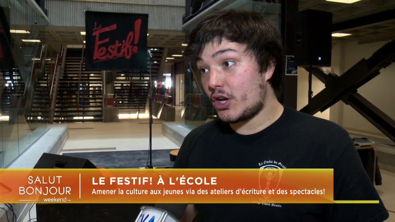Salut Bonjour Week-end : Le Festif! à l'école avec Émile Bilodeau (2018) - YouTube