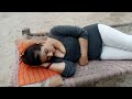 Desi Aunty Sleeping In Hot Mood | Village Life Desi Hot Vlog | Pak