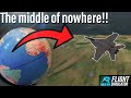 Spinning a globe and flying wherever it lands in rfs