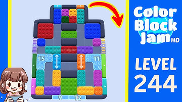 Color Block Jam Level 244 Solution Walkthrough