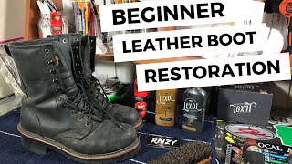 How To Restore Leather Boots BEGINNER | Full Time Resellers | Poshmark & Mercari | RNZY