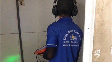 Phương pháp sửa rò rỉ nước âm tường, âm nền| thiết bị siêu âm đường ống nước ngầm