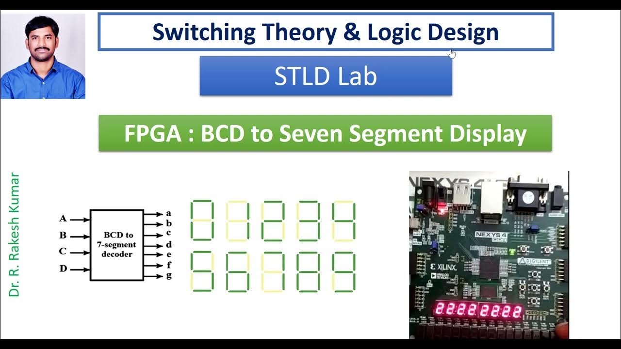 FPGA programming : BCD to Seven Segment Display - YouTube