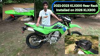 2021-2023 KLX300 Rear Rack Install on 2026 KLX300? Will It Work?